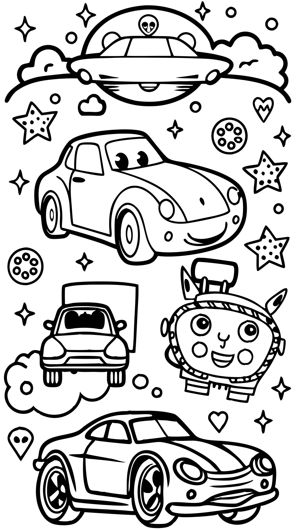 free coloring car pages